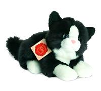 Peluche - HERMANN TEDDY - Chat noir et blanc - 20 cm - Lavable 30° - Pour enfants à partir de 3 ans
