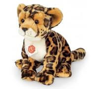Peluche - Hermann Teddy - Jaguar Assis - 27 cm - Noir - Pour Enfant à partir de 3 ans