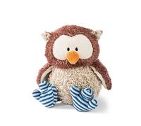Peluche Hibou Oscar 35cm Marron avec tête rotative - Peluche Douce, Mignonne Peluche à câliner, pour Jouer, pour Enfants et Adultes, Une Excellente idée de Cadeau