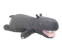 Peluche nemu nemu - HIPPO - Hippopotame - Taille L - 48 cm Gris G