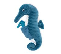 Peluche Hippocampe bleu maman-bébé Les Ptipotos Les Déglingos