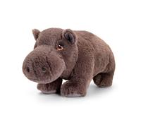 Keel Toys KEELECO - Peluche 100% recyclée - Jouet écologique pour Enfant - Peluche Hippopotame 30cm - SE1045, Gris