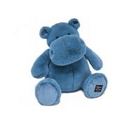 Histoire d'Ours – Peluche Hippopotame Hip'Blue – Bleu 40 cm – Douce et grande (HO3110)