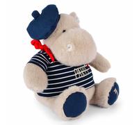 Peluche Hippopotame avec Béret et Marinière