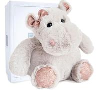Peluche Hippopotame Paillettes-Les Petits Twist-Moyen Modèle 25 Cm-Hippo Girl Gris-Cadeau Enfant Dès 3 Ans-Douceur Et Tendresse Pour Tout-Petits-Ho2628