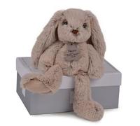 Peluche lapin beige 25 cm