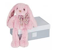 Peluche - HISTOIRE D'OURS - Les Copains Câlins - Lapin rose - 40 cm - Pour bébé fille