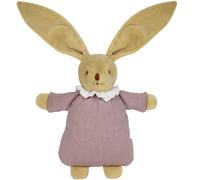 Doudou Lapin Nid d'Ange avec hochet : Vieux rose Trousselier Rose G