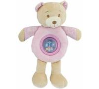 Peluche Hochet Lulu Rose Ours 25cm