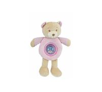 Peluche Hochet Lulu Rose Ours 25cm
