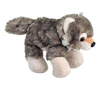 peluche Hug'ems Loup de 18 cm gris blanc