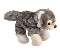 Peluche Hug'ems Loup De 18 Cm Gris Blanc