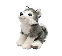Wild Republic Peluche Cuddlekins Mini Husky 20 cm Gris/Blanc Rembourrage en bouteilles recyclées