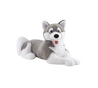 peluche husky Marcus junior 100 cm peluche gris/blanc