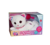 Peluche interactive chat 30cm- cuty bella fashionista blanc TU