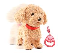 Peluche Interactive Chien Robot Réaliste Électronique Jouet, Peluche Chien Interactive Qui Marche, Avec Laisse, Contrôle Bouton, Détection Tactile, Mon Chiot Robot , Cadeau Mignon Pour De 2 À 8 Ans