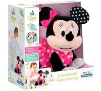 Clementoni Baby Minnie Gateos 55574 Peluche Interactive pour bébés avec laquelle Elle fera Ses Premiers Pas - Enseigne Les Chiffres et Les Sons d'animaux, à partir de 6 Mois, fabriquée en Italie
