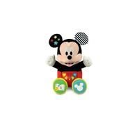 Peluche interactive - CLEMENTONI - Mickey Mouse - Raconte histoires - 4 livres inclus - Lavable en machine