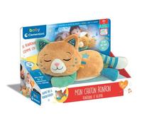 Clementoni - Peluche musicale Mon Chaton Ronron - Vibrante, pour bébés dès la naissance, lavable