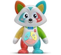 Peluche interactive CLEMENTONI Oliver le raton-laveur joueur 4 modes yeux LED Multicolore (dominante blanc) G