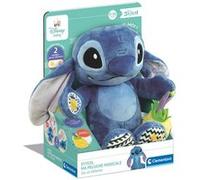Clementoni | Disney Baby Stitch Peluche Musicale 0-36 Mois | Sons de Stitch, Musique & Berceuses Douces | Hochet Ananas Amovible | 2 Modes Jeu & Détente | Éveil Sensoriel | Jouet Sonore Bébé