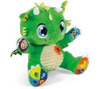 Peluche interactive copain dragon bebe 6 mois - parlante musicale lumineuse - version fr - set jeu actvite eveil educatif + carte