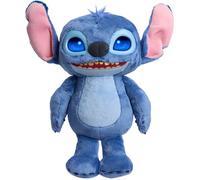 Just Play Peluche Stitch Interactive de Disney mesurant 34,3 cm de Haut, Plus de 50 Sons et Expressions, Yeux LCD expressifs, Jouets pour Enfants de 3 Ans et Plus