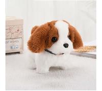 Peluche Interactive Dog Robot -Saint-Bernard Jouet interactif - Chien qui marche, aboie et roule - Marron - Robot animal en peluche