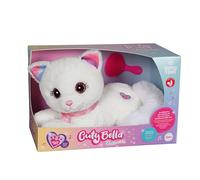 Gipsy Toys - Cuty Bella Fashionista - Peluche Interactive Chat - Toute Douce Qui s’illumine au Rythme de Jolies Mélodies - 30 cm