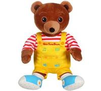 Gipsy Toys - Petit Ours Brun - Peluche Musicale Qui Parle Conteur d'Histoires - 28 cm - Marron Jaune Rouge