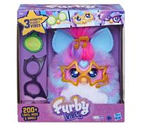 Furby Vibes Framboise Bleue, Peluche électronique Interactive pour Filles et garçons, dès 6 Ans