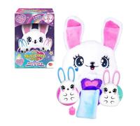 Peluche interactive lapin - Bizak - Mini lapins surprise - Sons et réactions - Blanc/Gris - Grande taille