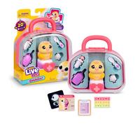 Little Live Pets Ouchies Kit de vétérinaire - Chirpy le chick, Jouet interactif, Joues lumineuses, Accessoires et set de jeu de 16,7 cm, Diagnostic et soins, + de 20 sons et réactions, Joue à l'infini