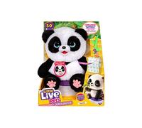 Little Live Pets Peluche interactive Mon bébé Panda - Plus de 50 sons, réagit, pot inclus, 30 cm