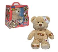 ORSO BOBO, Ours en Peluche avec Fonctions électroniques, A soigner avec des pansements et des Bandes, Parle en français, Jouets pour Enfants à partir de 3 Ans, GIOCHI PREZIOSI, ALR00