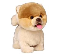 Peluche Interactive Pomeranian Simulation Dog-Realistic Puppy Electronic Toy Dog with Walking/Barking/Wagging Tail/Talking-Like Real Robotic Present Pet Toy for Toddler Girls Boys