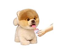 Peluche Interactive Pomeranian Simulation Dog-Realistic Puppy Electronic Toy Dog with Walking/Barking/Wagging Tail/Talking-Like Real Robotic Present Pet Toy for Toddler Girls Boys