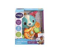 VTech - Tango, P'tit Chien Musicien, Peluche Chiot Bébé avec Guitare Interactive, Éveil Musical, Jouet Poussette, Siège Auto et Parc Bébé, Cadeau de Naissance Dès 3 Mois - Contenu en Français