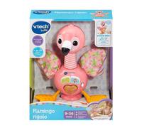 VTech – Peluche interactive Flamingo Rigolo – Sons, mélodies et ventouse – Multicolore