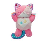 VTech - Peluche Mon Chaton Douce Nuit Rose - Respire et ronronne, veilleuse musicale