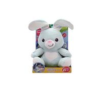 Peluche interactive WINFAT Peekaboo lapin veilleuse sonore lumineuse 2 modes 28 cm dès 6 mois Bleu clair et rose pâle