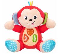 Peluche Interactive - winfun - Santa 46507 - Singe Chante et Apprend - Multicolore - Petit