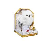 Wizarding World HARRY POTTER - HEDWIGE ENCHANTÉE - Peluche Interactive Chouette Hedwige 30 Cm Avec Accessoires - Tête et Ailes Qui Bougent - Sons et Mouvements - Jouet Enfant 6 ans et +