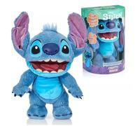 WOW! STUFF Disney Chatty Stitch Deluxe Puppetronic, poupée animatronique Interactive avec Plus de 50 Sons, Parle et Bouge, Taille Environ 30 cm, pour Enfants et Adultes