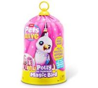 ZURU Pets Alive Oiseau interactif Polly Magic Bird – Réagit au toucher, chante et bouge – Dès 3 ans