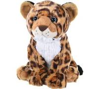 peluche jaguar de 30 cm marron blanc Wild Republic