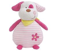 CIJEP Luminou chien rose peluche lumineuse naturelle fonctionne sans pile et 30 cm multicolore G