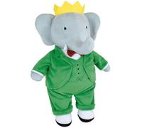 Peluche - JEMINI - Peluche Éléphant Babar +/- 40 cm - En peluche douce - Idéale pour créer des histoires et décorer la chambre !