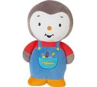 Peluche - Jemini - T'choupi - 25cm - Mixte - Bleu, Rouge, Jaune, Blanc Et Gris