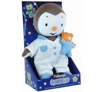 Jemini Peluche T'choupi Luminou 25 cm - Brille dans le noir, sans piles, veilleuse douce